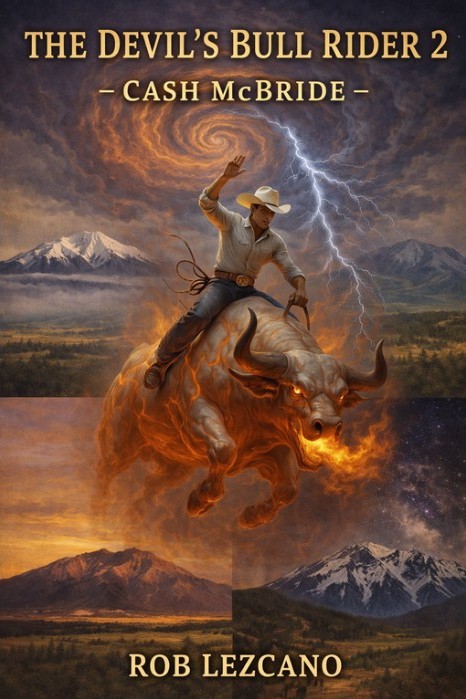 The Devil’s Bull Rider 2 — Cash McBride working book cover by Rob Lezcano