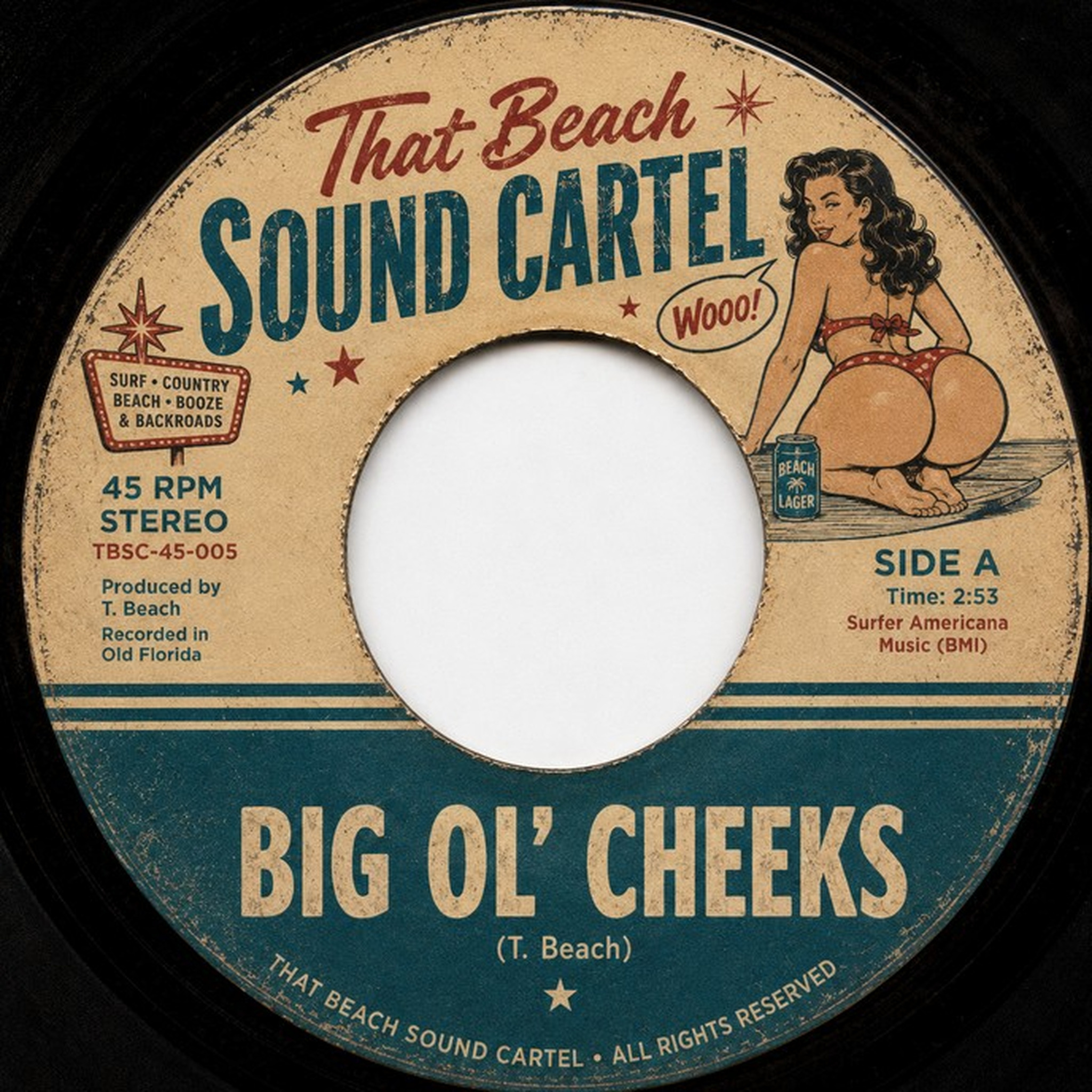 Big Ol’ Cheeks artwork by That Beach Sound Cartel