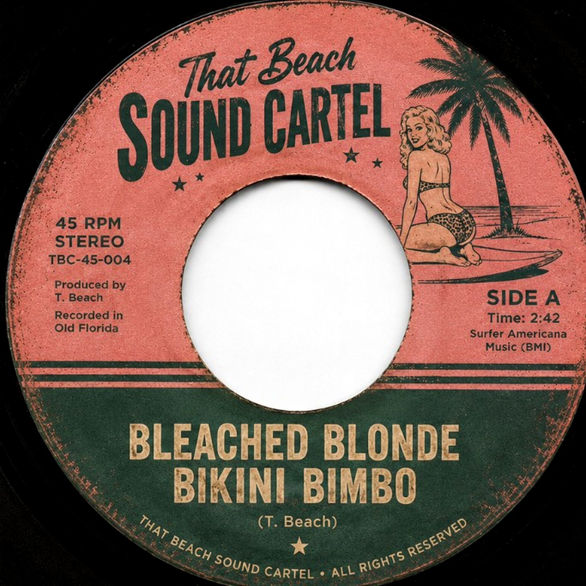 Bleached Blonde Bikini Bimbo artwork by That Beach Sound Cartel