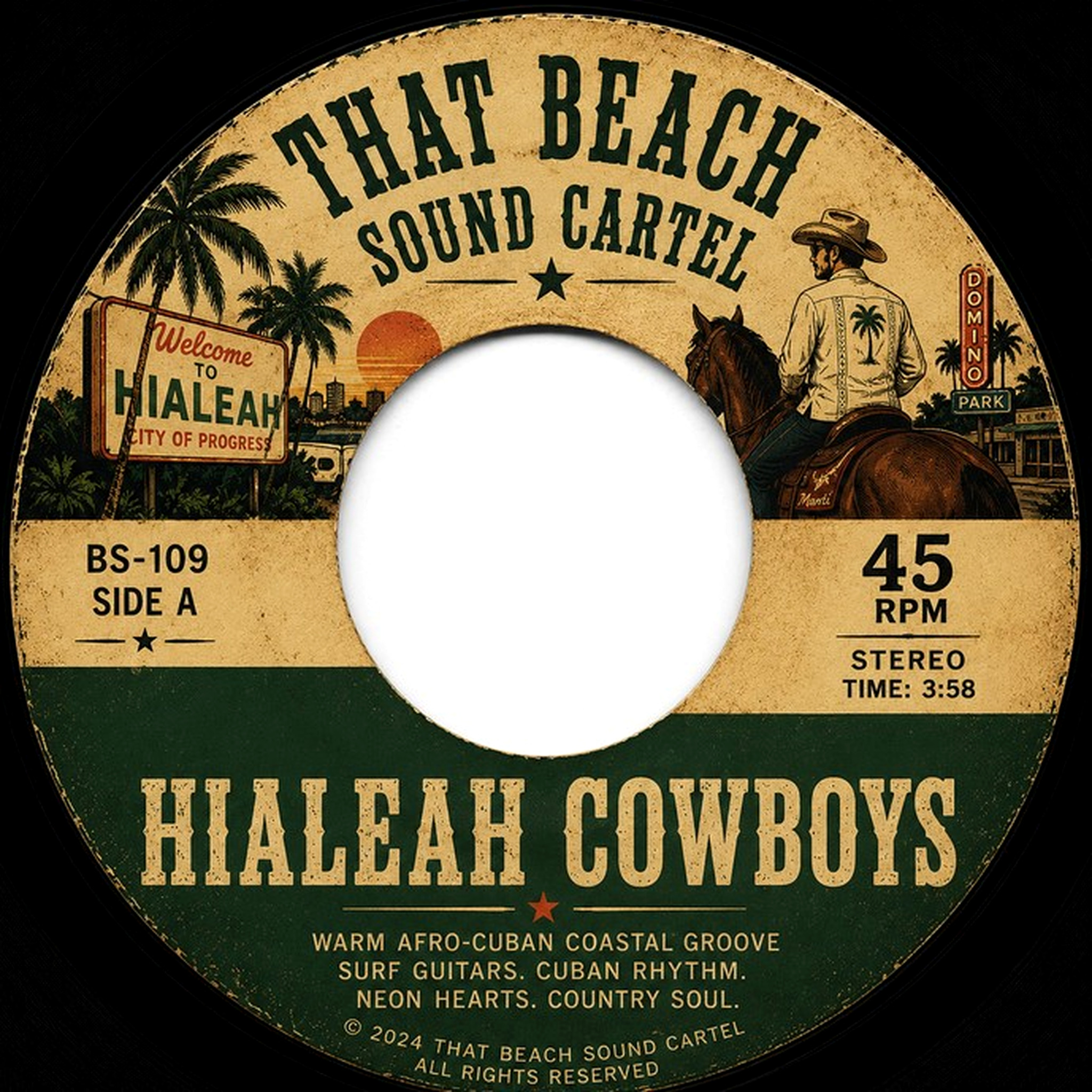Hialeah Cowboys artwork by That Beach Sound Cartel