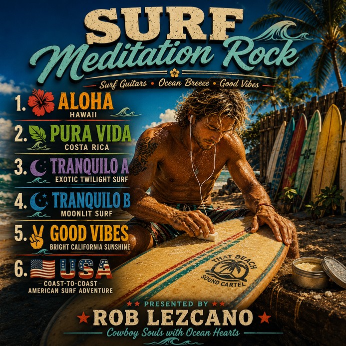 Surf Meditation Rock six-song collection cover