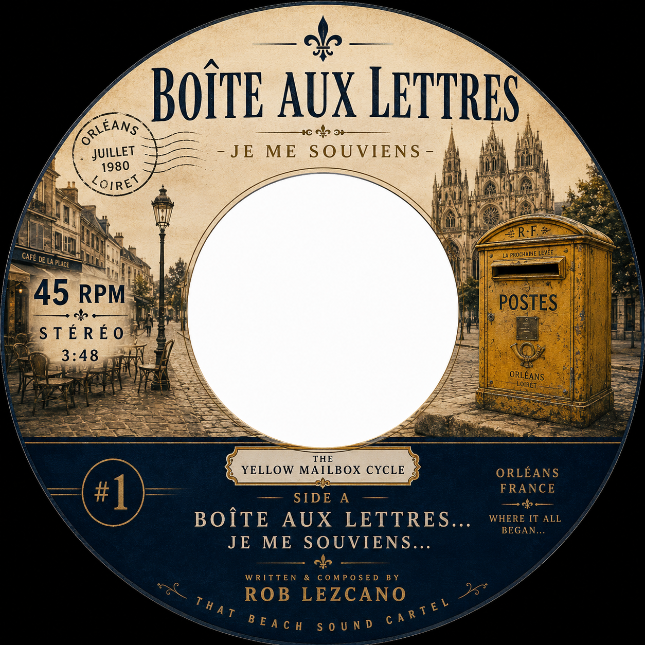 Boîte aux Lettres vintage 45 artwork